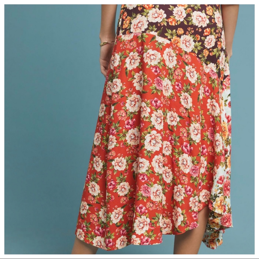 NEW Anthropologie Farm Rio Patchwork Skirt Z45-4 - Picture 3 of 7